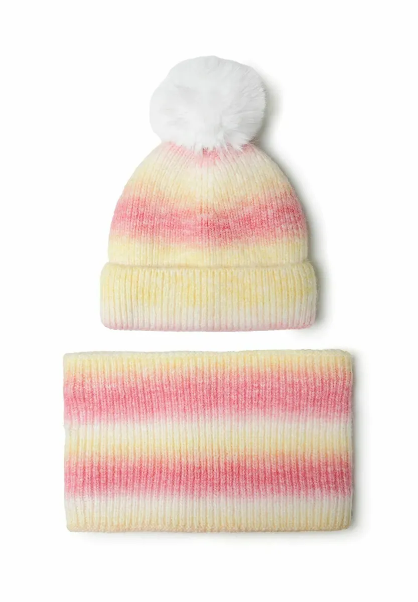 GRADIENT SET - Mütze - pink yellow