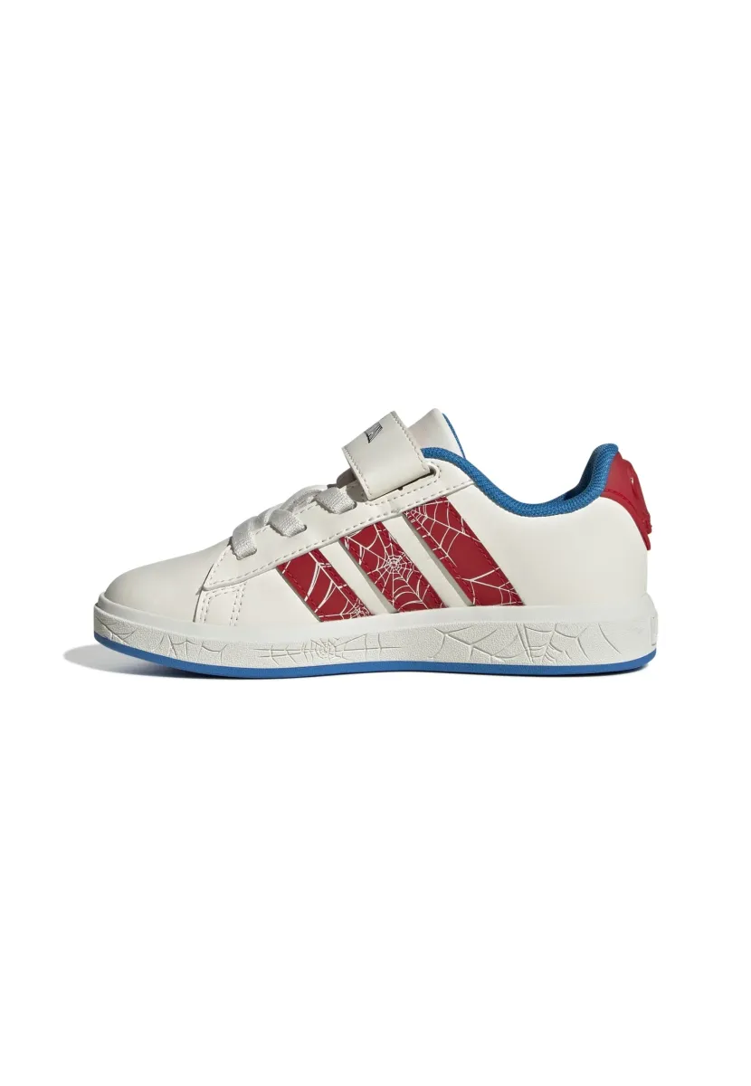 GRAND COURT SPIDER-MAN UNISEX - Laufschuh Straße - cloud white/pure ruby/bright blue