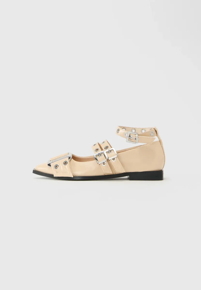 GRANDER - Klassischer Ballerina - cream crinkle