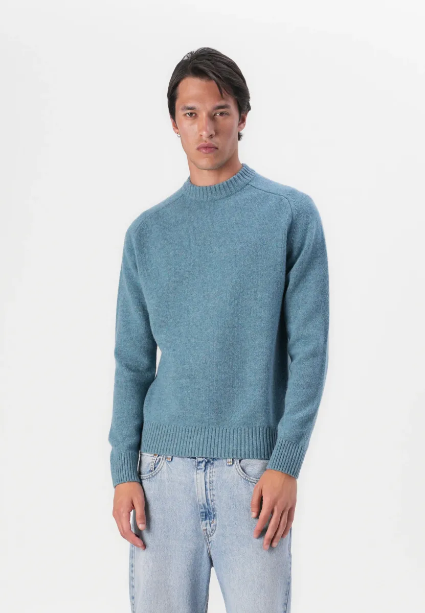 GRANGETOWN NECK SWEATER - Strickpullover - blue stone