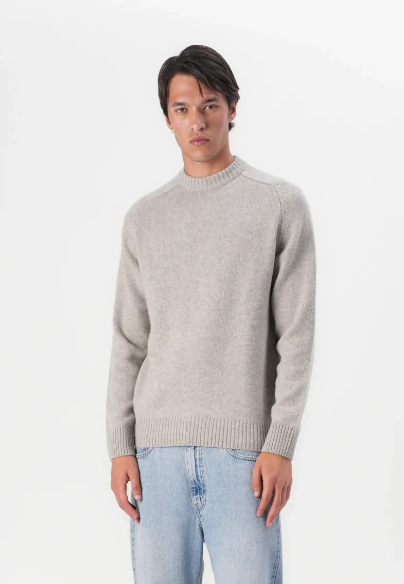 GRANGETOWN NECK SWEATER - Strickpullover - light grey