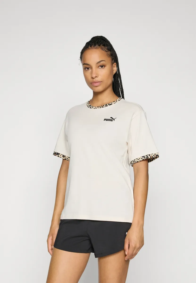 GRAPHIC ANIMAL RELAXED TEE - T-Shirt print - alpine snow