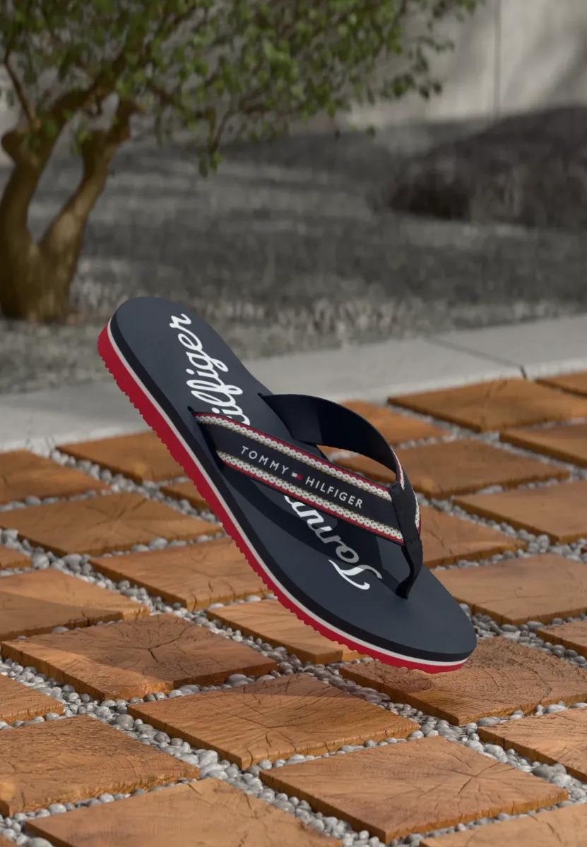 GRAPHIC BEACH - Bade-Zehentrenner - space blue