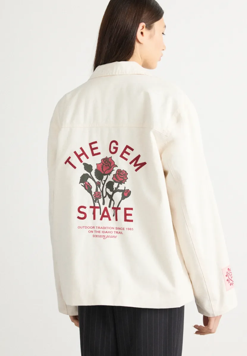 GRAPHIC CHORE JACKET - Übergangsjacke - ancient white