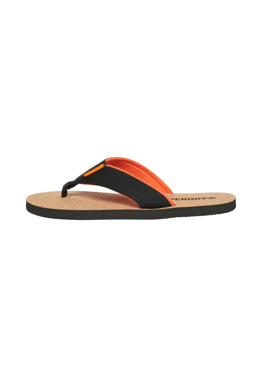 GRAPHIC FLIP FLOPS - Bade-Zehentrenner - black