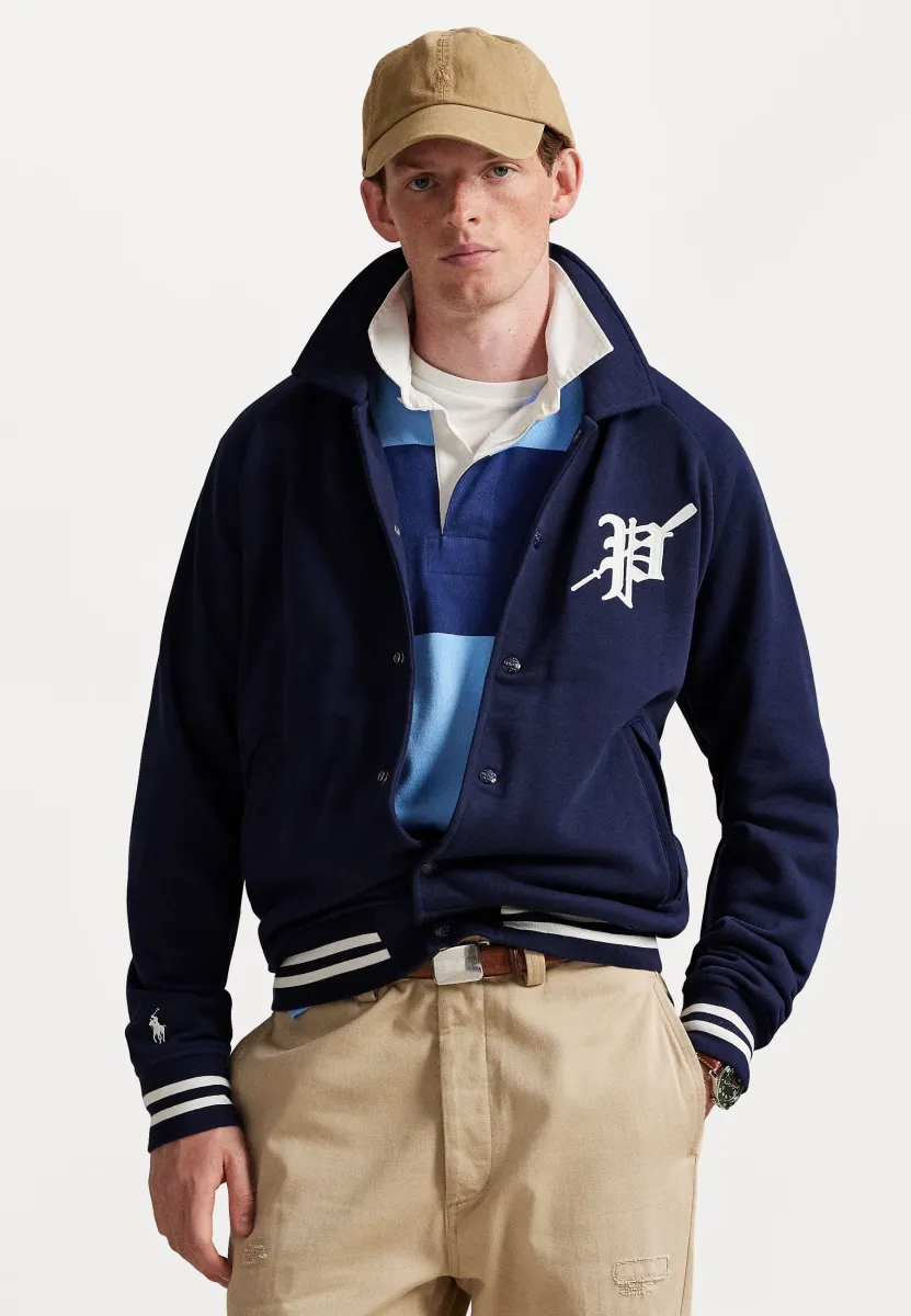 GRAPHIC JACKET - Sweatjacke - cruise navy