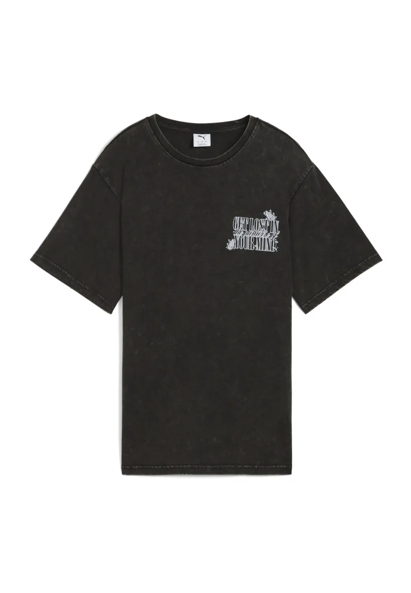 GRAPHIC PARADISE MINDSET WASHED RELAXED - T-Shirt print - black