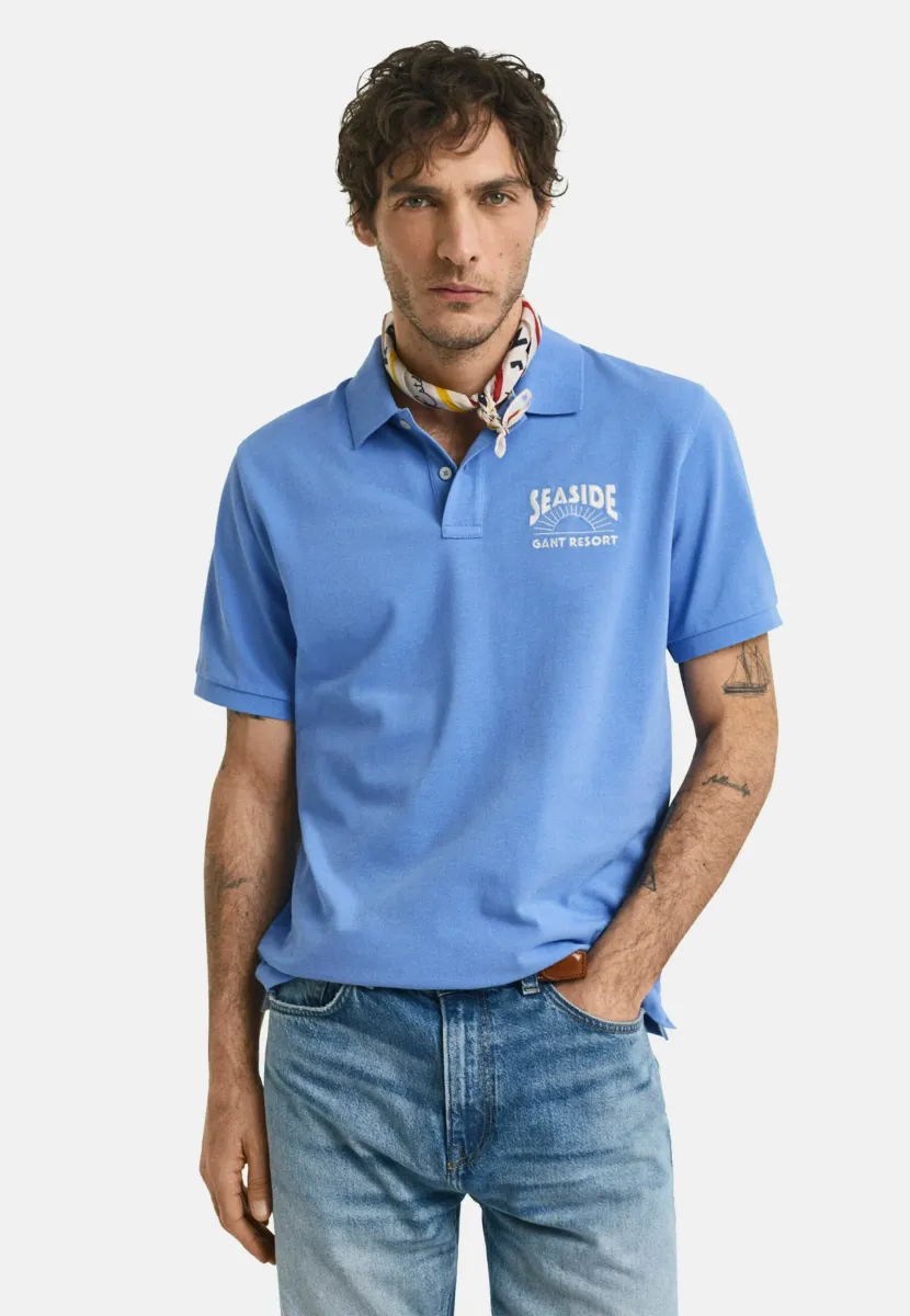 GRAPHIC  - Poloshirt - perfect blue