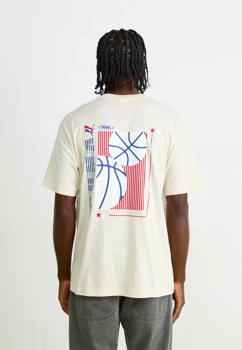 GRAPHIC RELAXED TEE - T-Shirt print - alpine snow