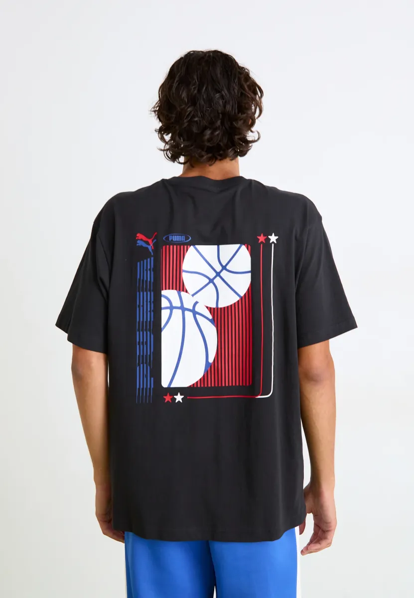 GRAPHIC RELAXED TEE - T-Shirt print - black