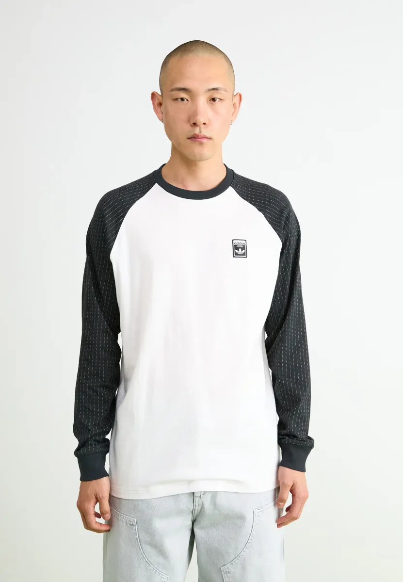 GRAPHIC TEE - Langarmshirt - white/black