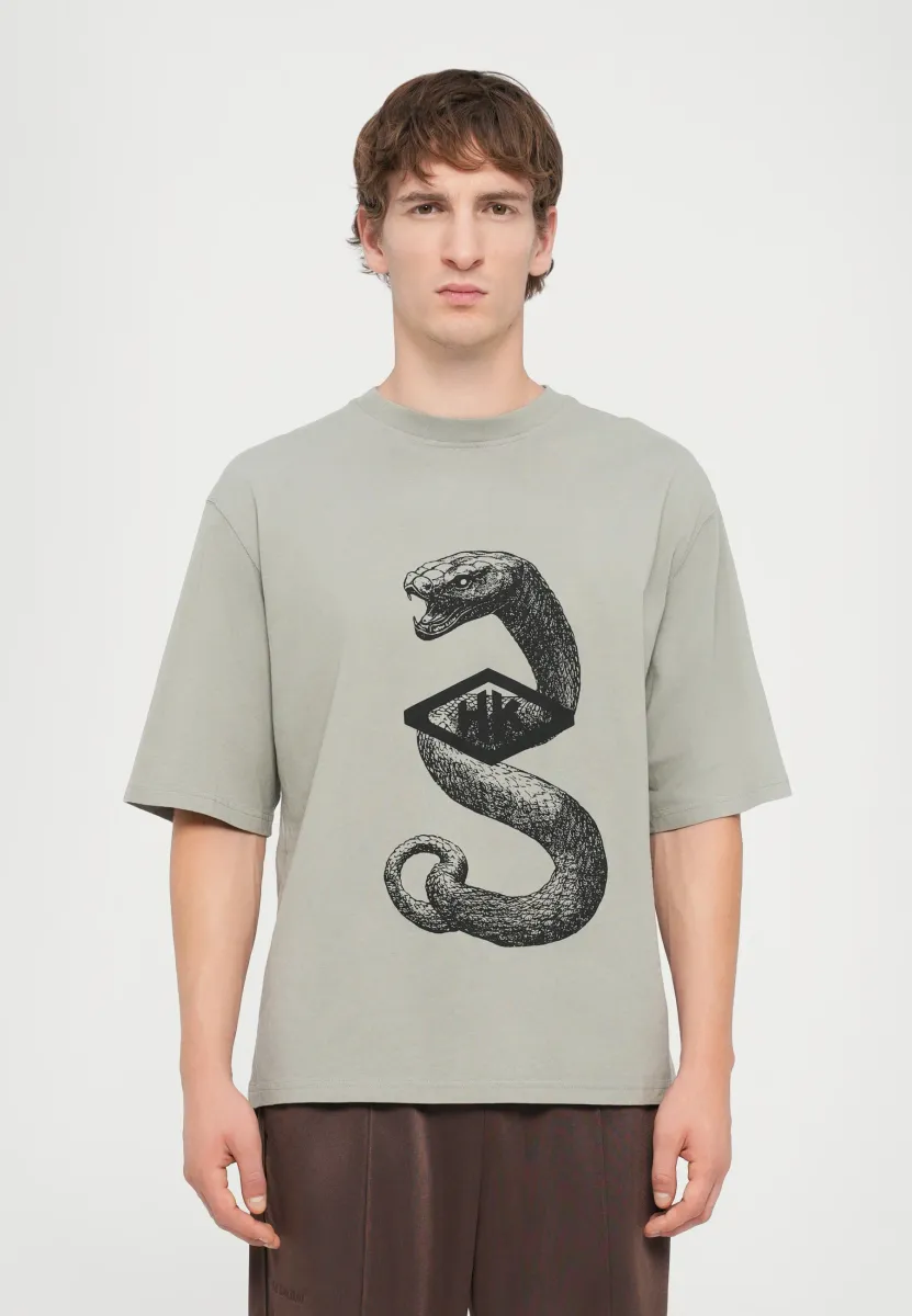 GRAPHIC TEE - T-Shirt print - grey