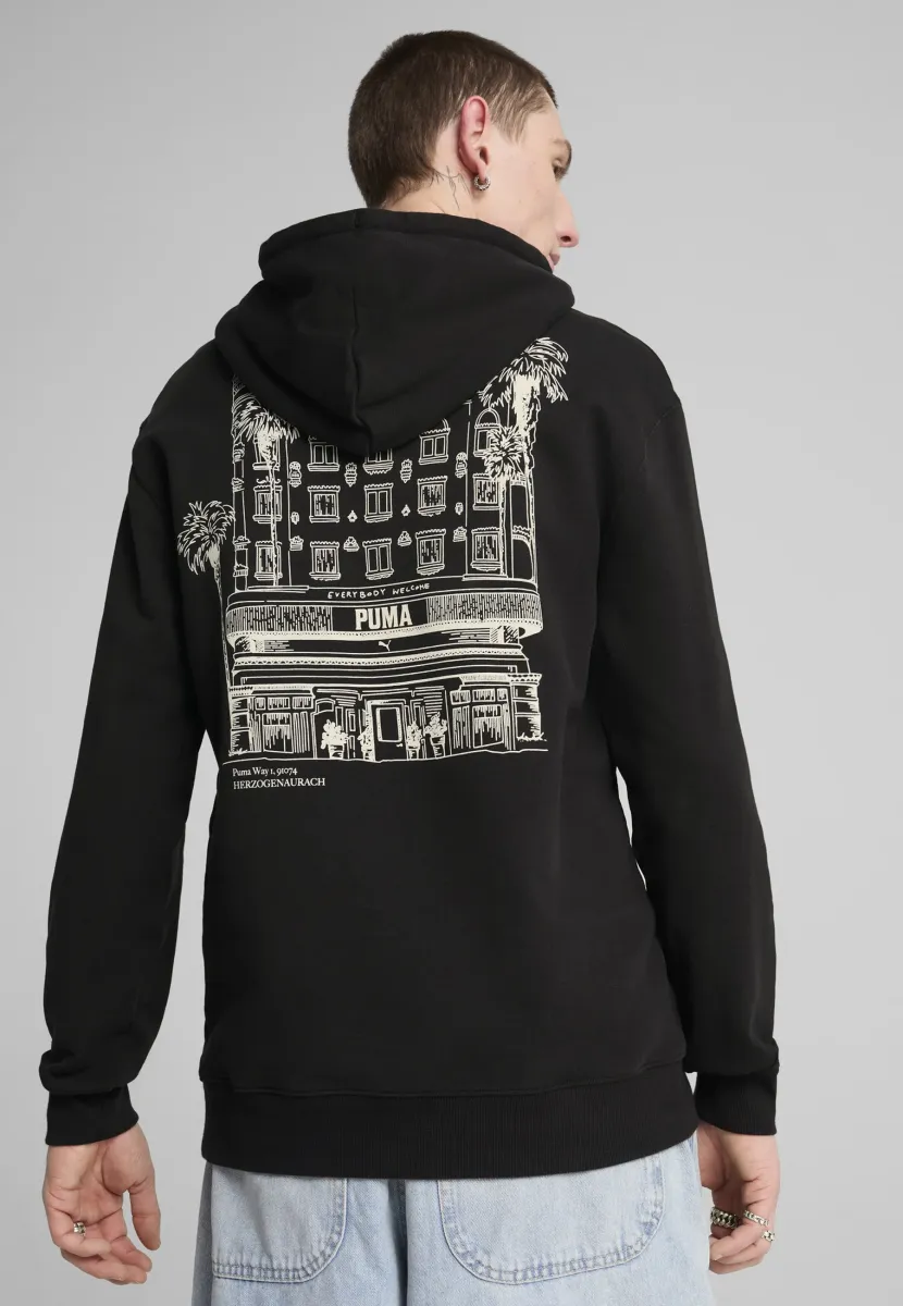 GRAPHICS HOTEL  - Kapuzenpullover - black