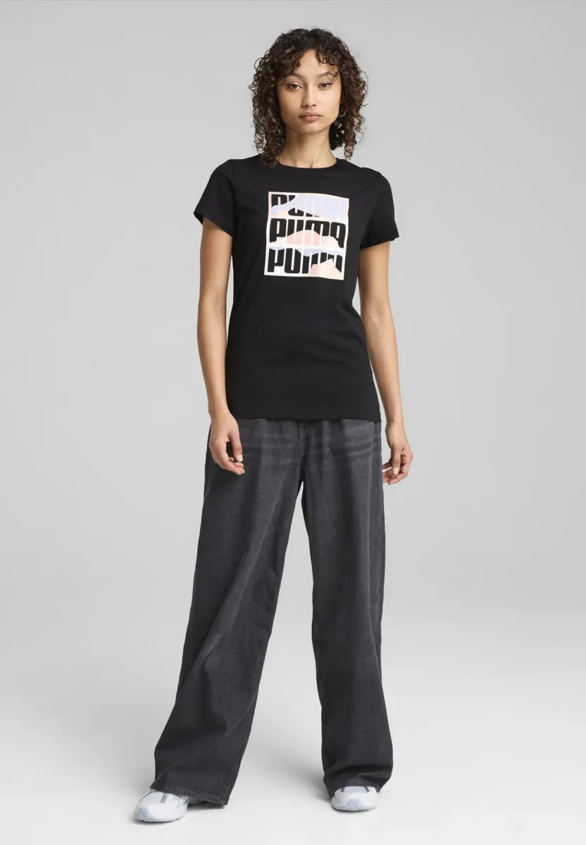 GRAPHICS MOUNTAIN - T-Shirt print - black