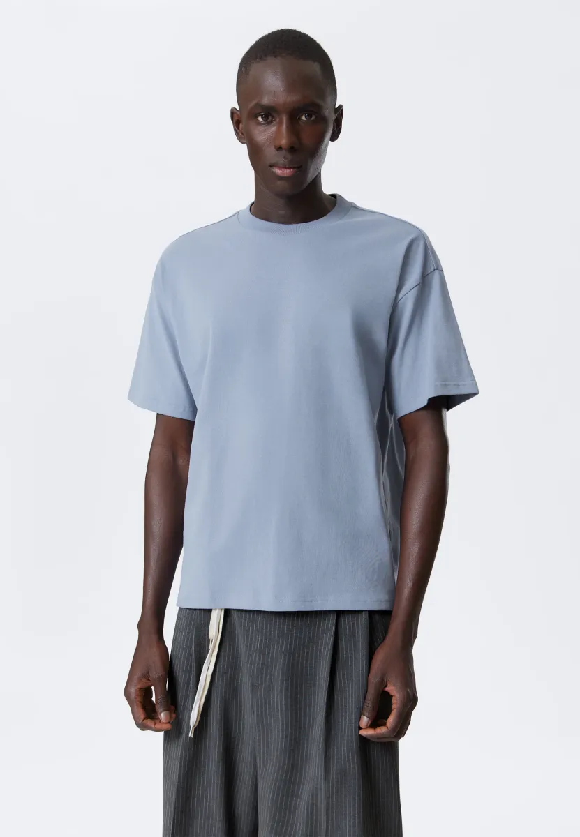 GREAT BOXY - T-Shirt basic - blue dusty light