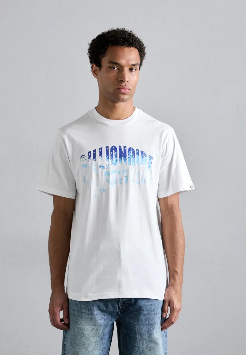 GREAT WAVE FILL ARCH LOGO - T-Shirt print - white