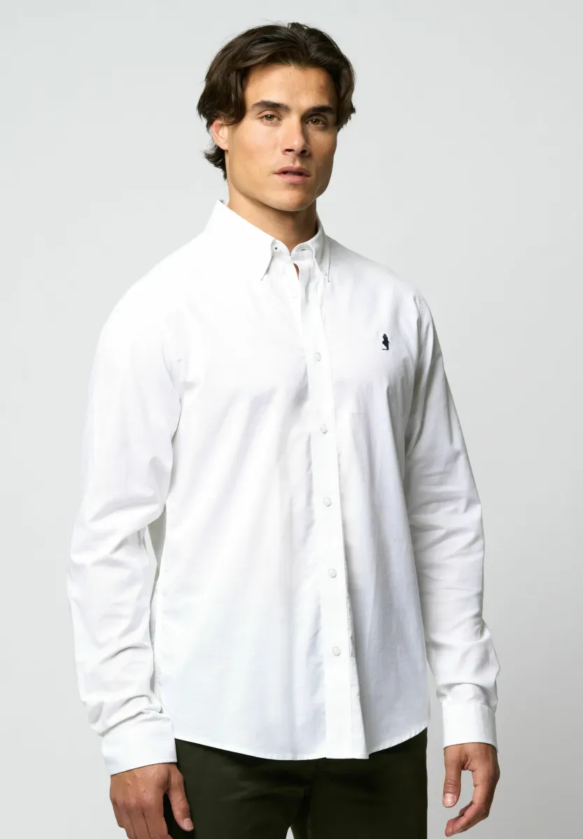 GREG REG. FIT - Hemd - white