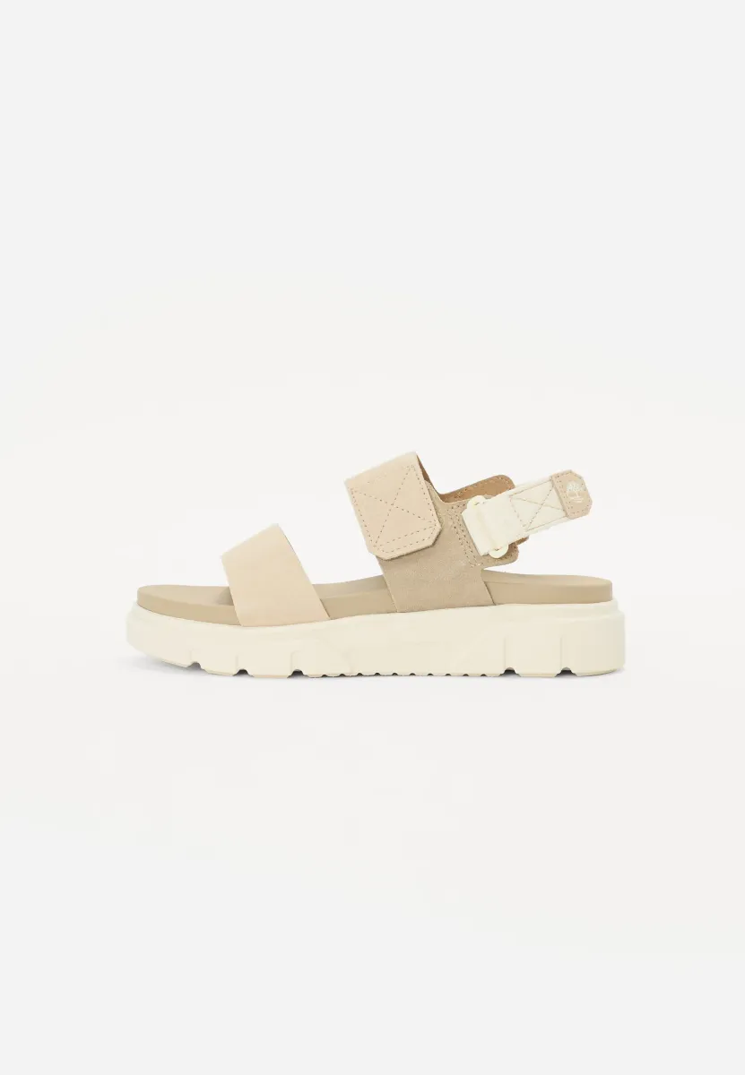 GREYFIELD - Plateausandalette - light beige