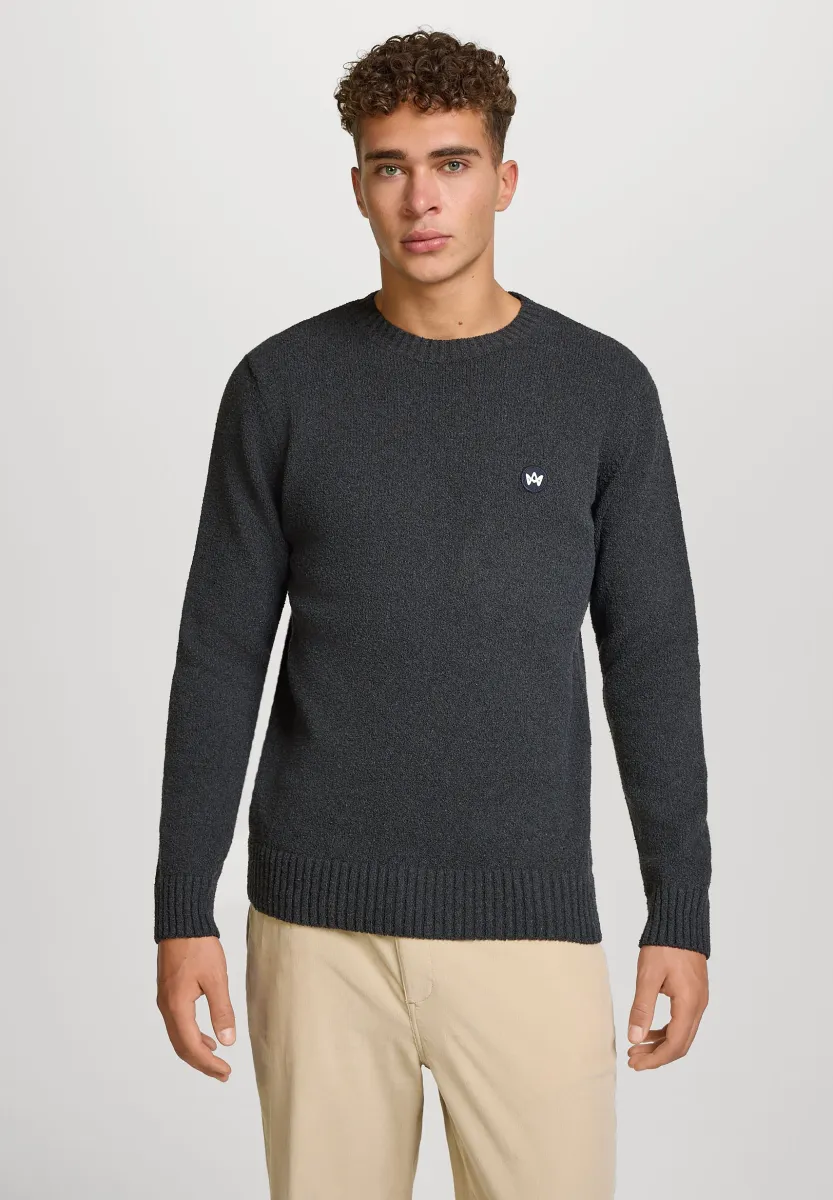 GREYSON CREW NECK - Strickpullover - charcoal mix
