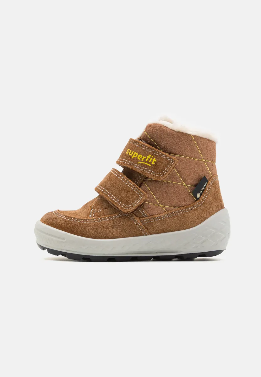GROOVY 2.0 UNISEX - Snowboot/Winterstiefel - braun/gelb