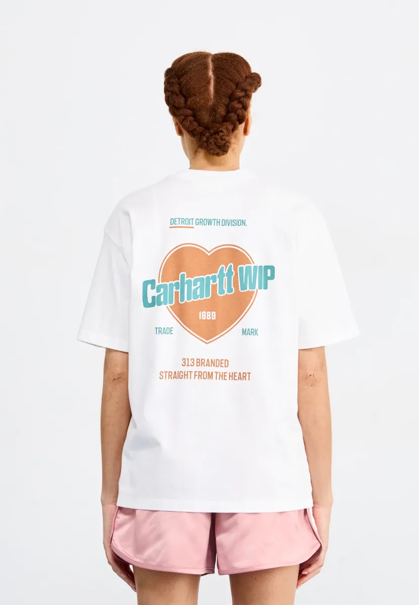 GROWTH - T-Shirt print - white stone washed