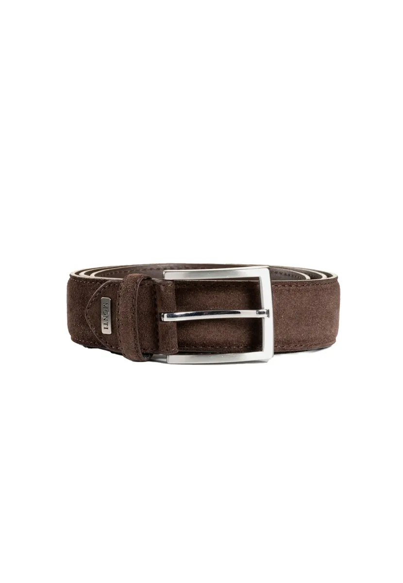 Gürtel business - dark brown uni