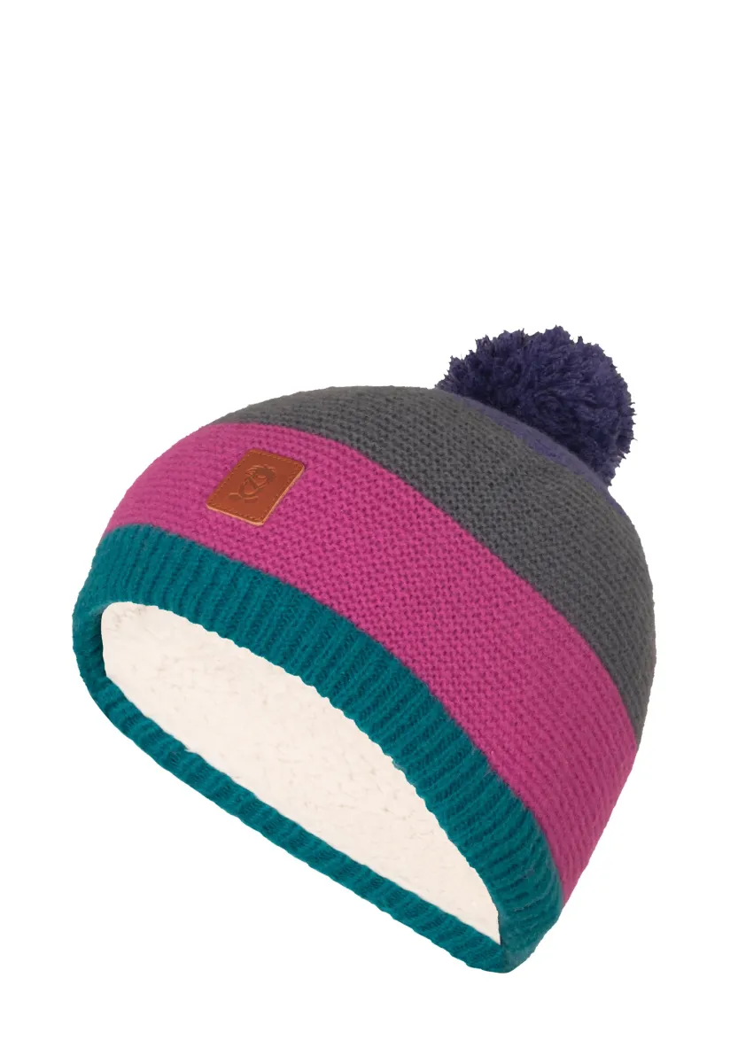GRYLLEFJORD BOBBLE - Mütze - midnight petrol/dark pink/anthracite