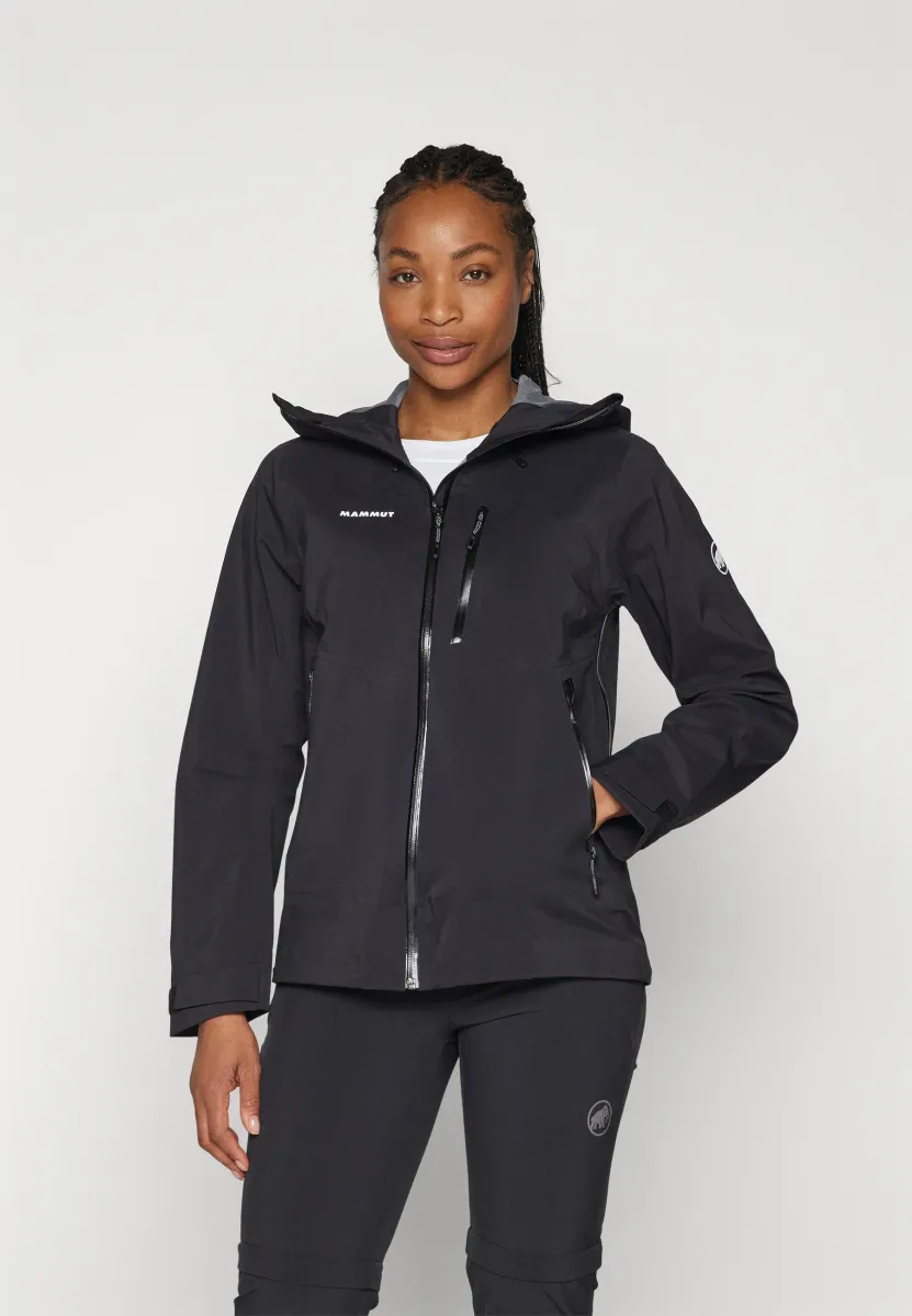 GUIDE HOODED - Hardshelljacke - black