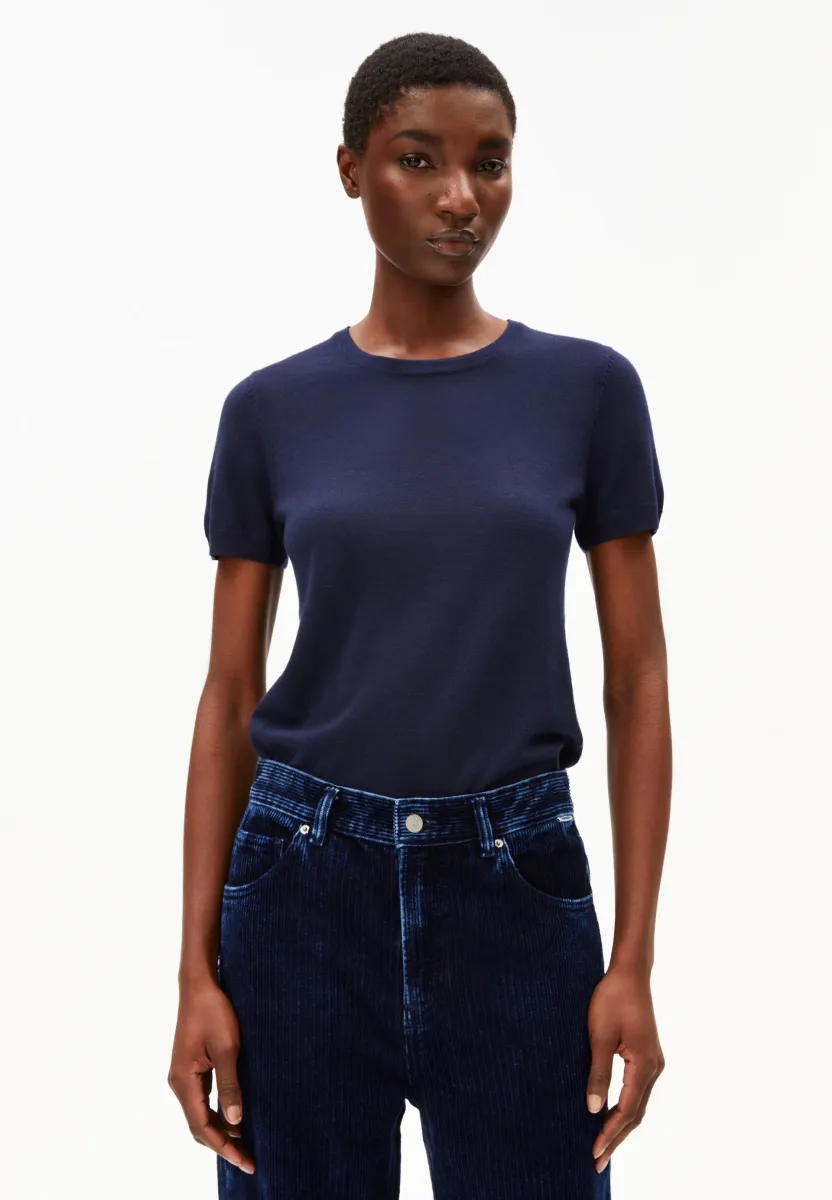 GUILIAA  - T-Shirt basic - tinted navy