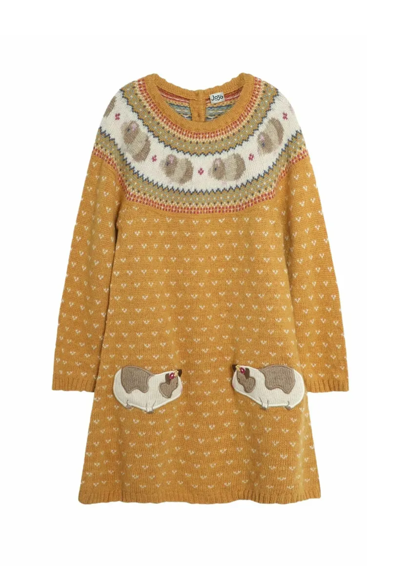 GUINEA PIG REGULAR FIT - Strickkleid - mustard