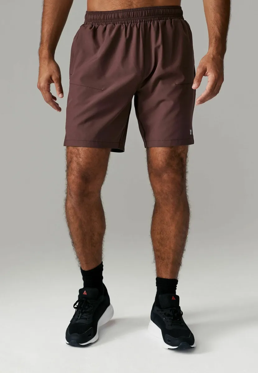 GYM - REGULAR FIT - Kurze Sporthose - burgundy red