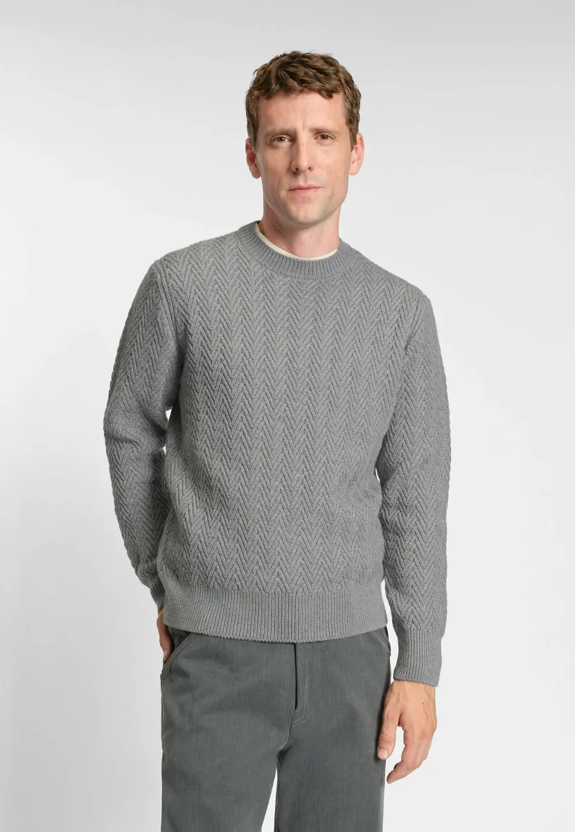 H-HITALO - Strickpullover - silver one