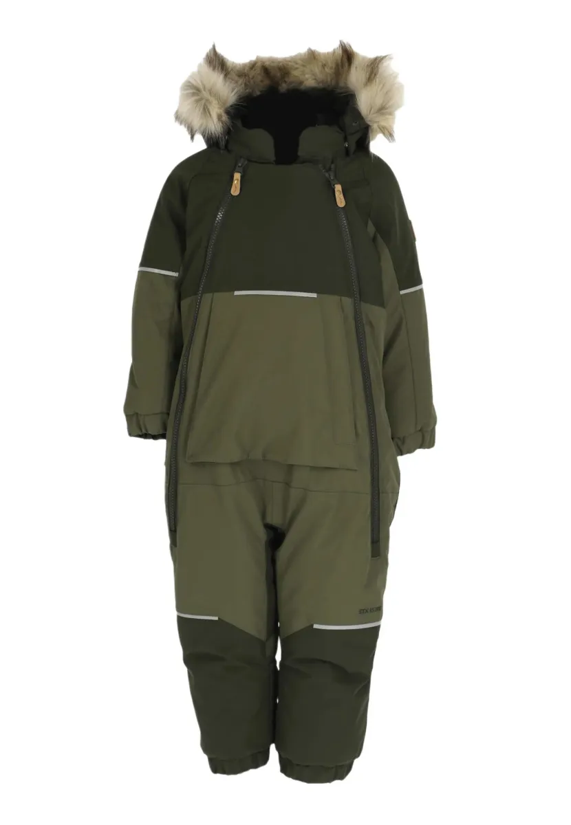 HAFJELL OVERALL - Schneeanzug - dk olive olive