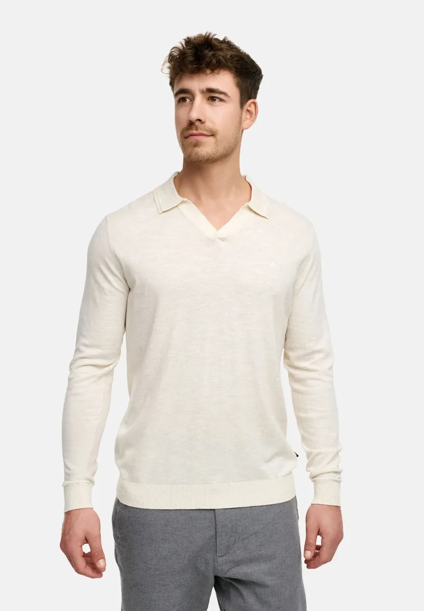 HAGEN - Strickpullover - beige mix