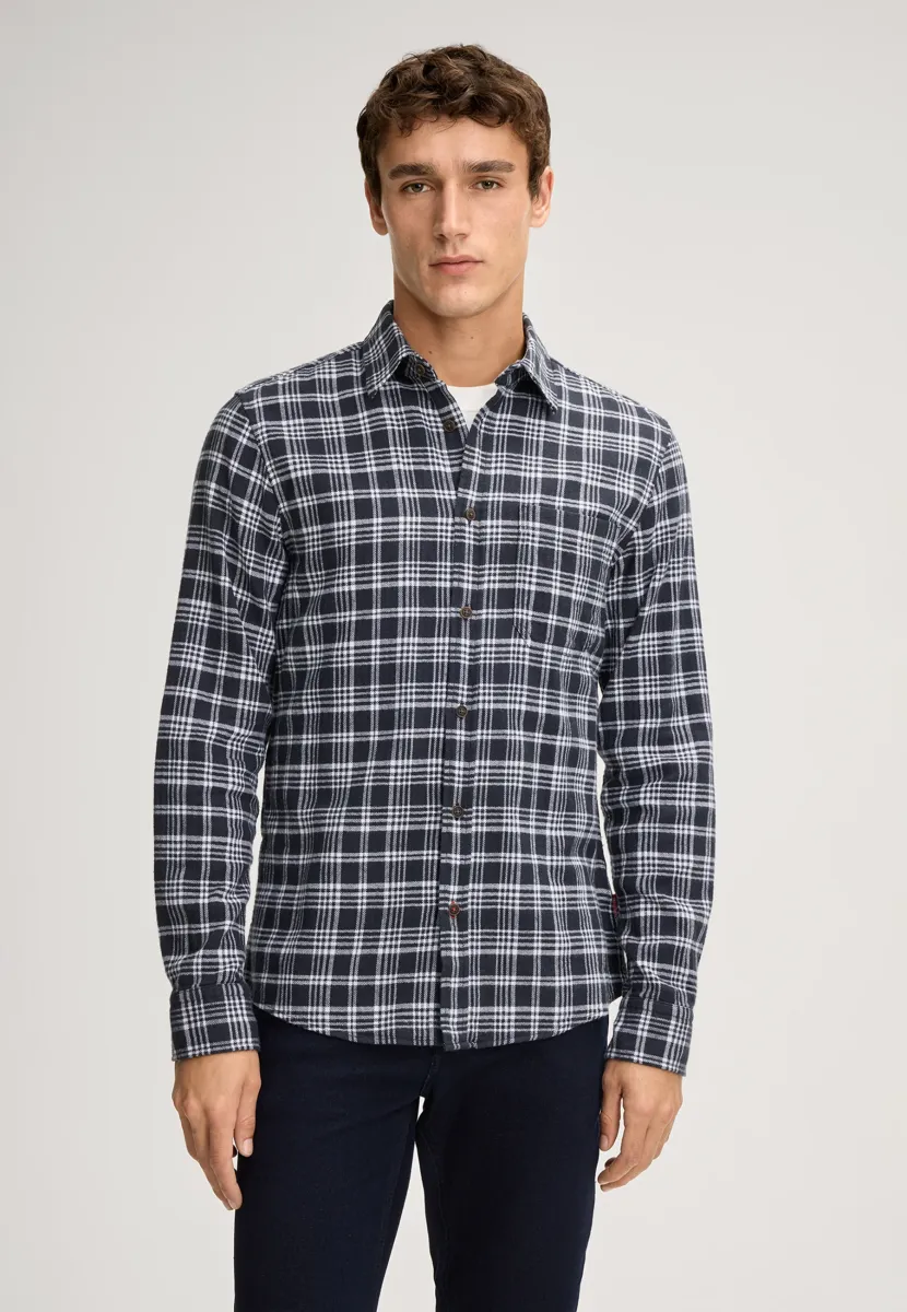 HAJO - Hemd - navy kariert