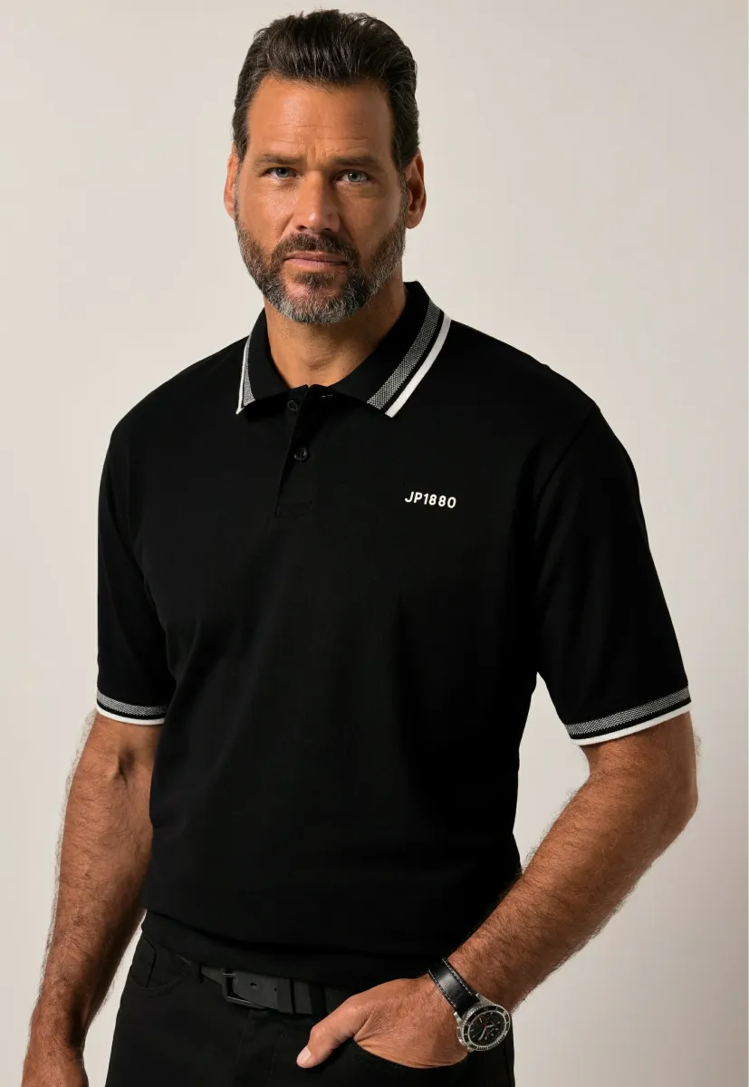 HALBARM - Poloshirt - black