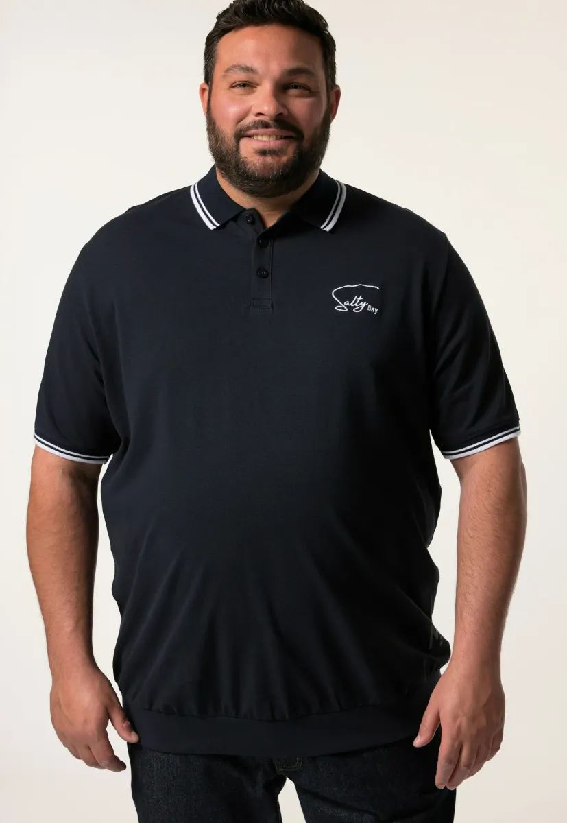 HALBARM STICKEREI - Poloshirt - navy blue