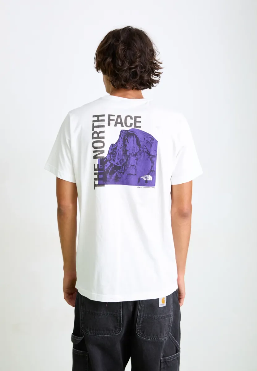 HALF DOME TEE - T-Shirt print - white