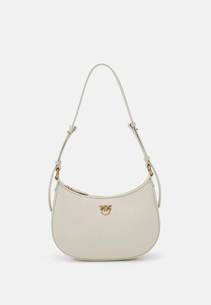 HALF MOON MINI - Umhängetasche - bianco seta/antique gold