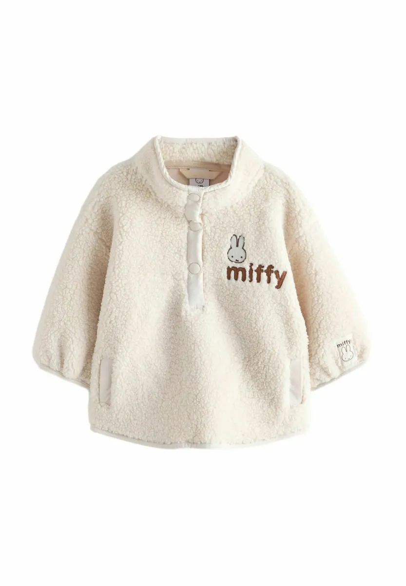 HALF POPPER - Fleecepullover - cream