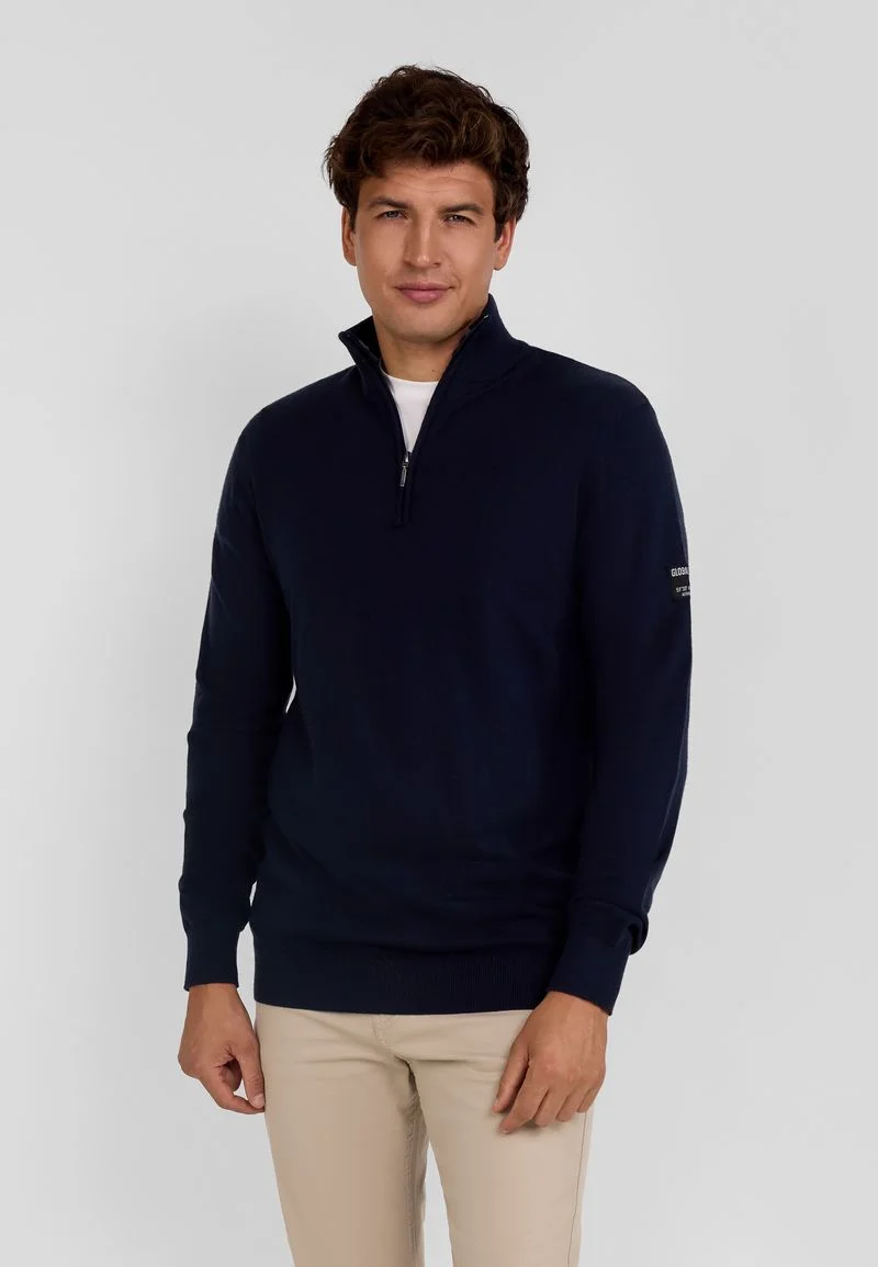HALF ZIP COLLAR - Strickpullover - navy