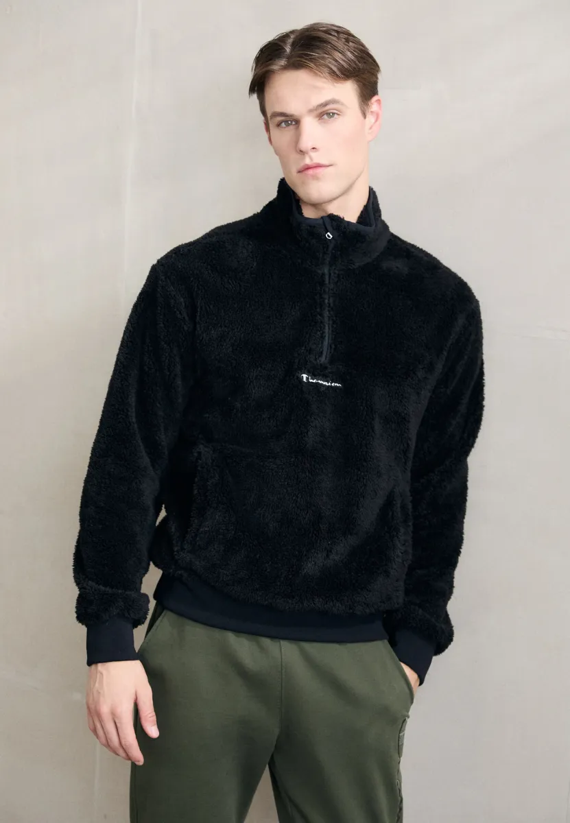 HALF ZIP - Fleecepullover - black