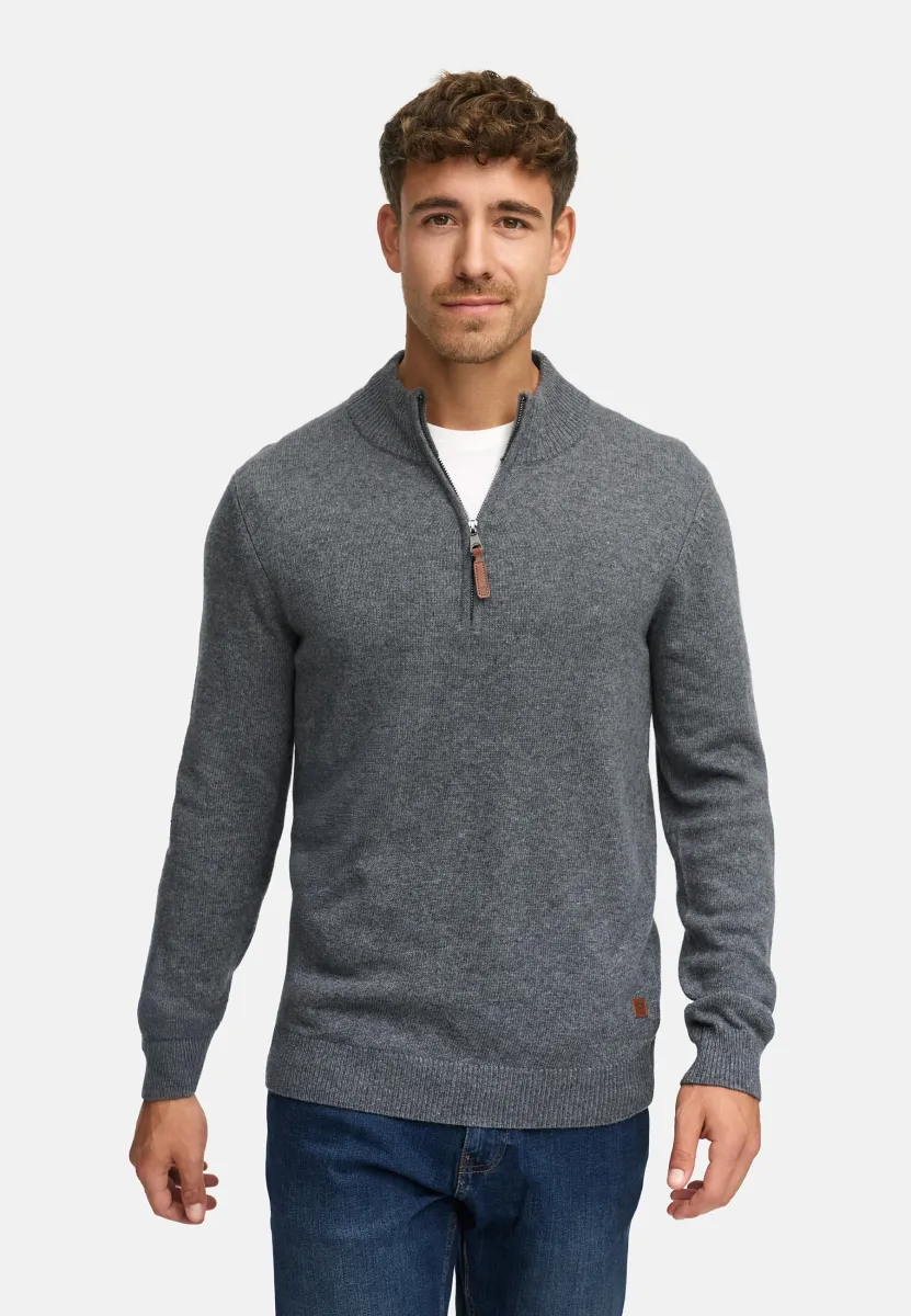 HALF-ZIP - Strickpullover - charcoal mix