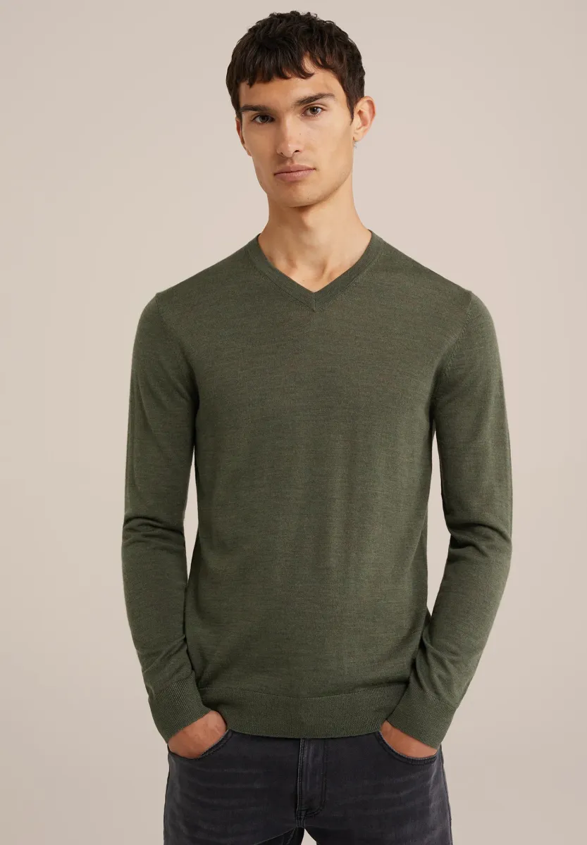 HALF ZIP - Strickpullover - green