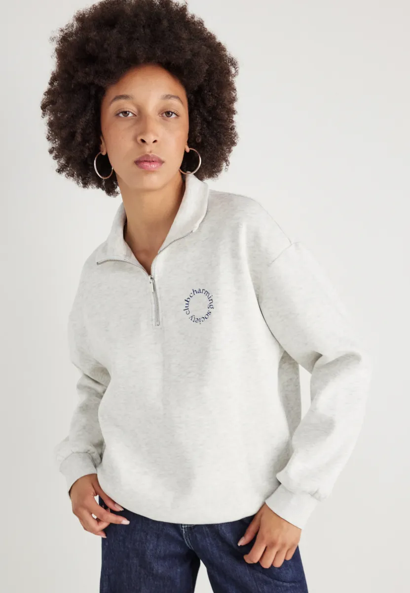 HALF ZIP  - Sweatshirt - grey melange