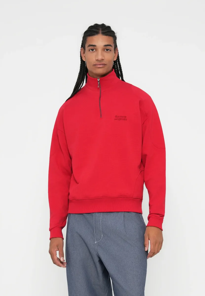HALF ZIP UP - Sweatshirt - red