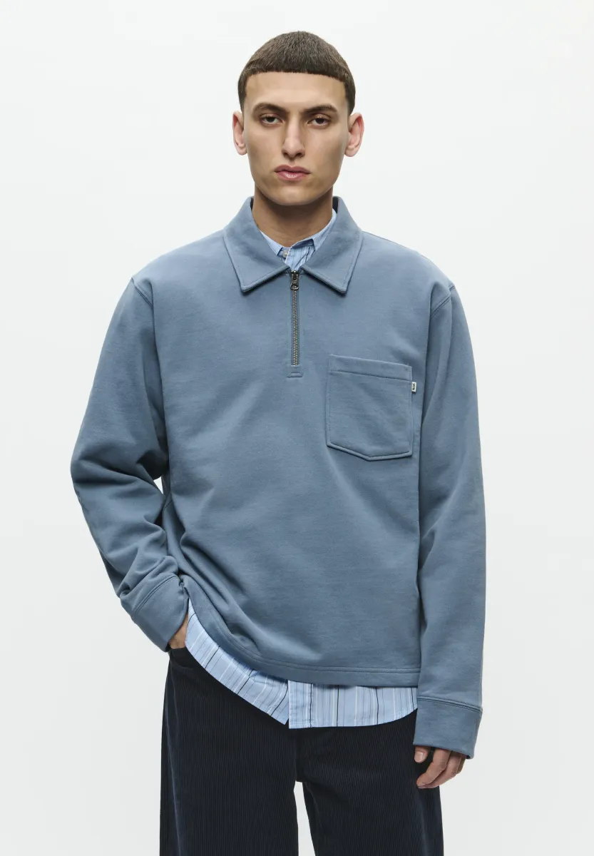 HALF ZIPPER 25211 - Poloshirt - bluefin