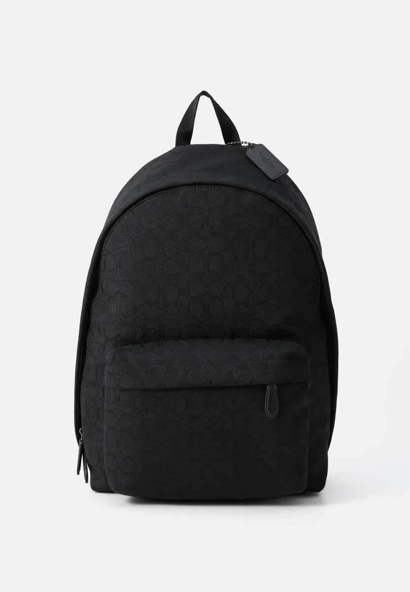 HALL BACKPACK IN SIGNATURE JACQUARD - Tagesrucksack - black