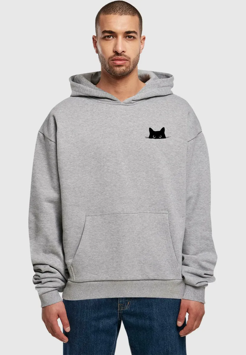 HALLOWEEN - CAT  - Kapuzenpullover - grey