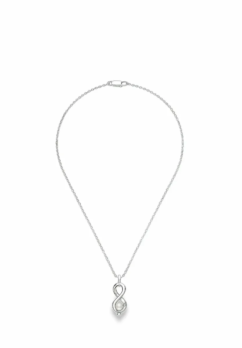 Halskette - argentée couleur